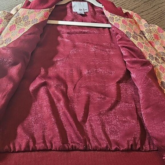 Chloe Oliver Anthropologie geo jacquard jacket size M excellent condition - Picture 5 of 11